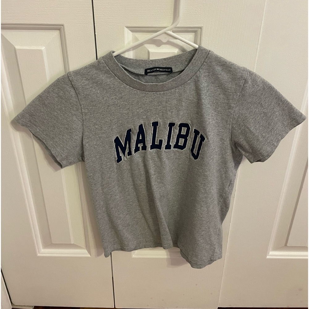 Brandy Melville Grey “Malibu” shirt